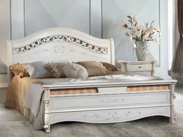 PRESTIGE - Wooden double bed by CASA +39 - view 2